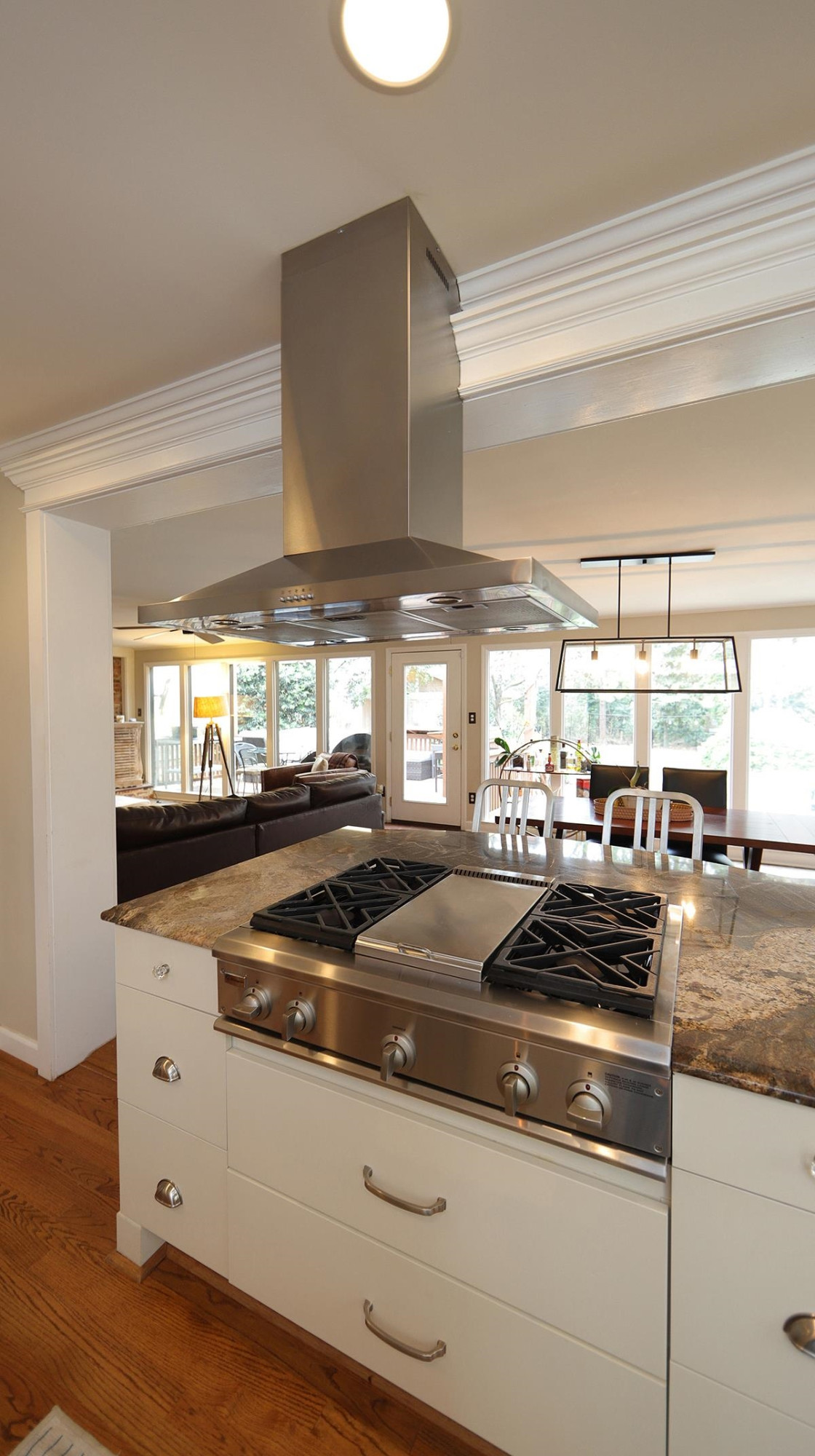 809 Young Street Raleigh, NC 27608 - Photo 7 of 35 Gas range and island hood. Updated gas line Kitchen