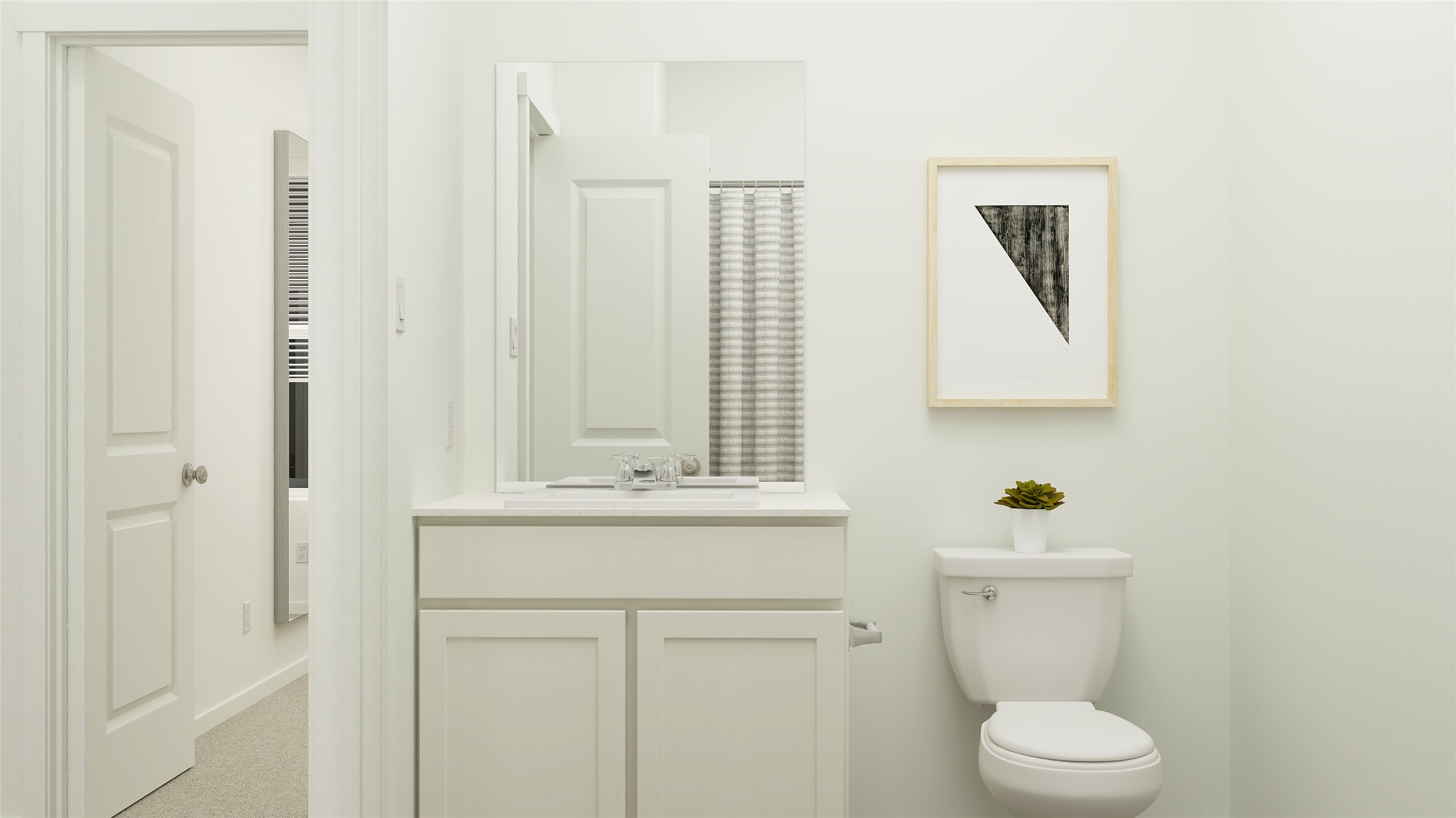 13304 Trumpet Creeper Drive Elgin, TX 78621 - Photo 23 of 28 a bathroom with a sink a toilet and mirror