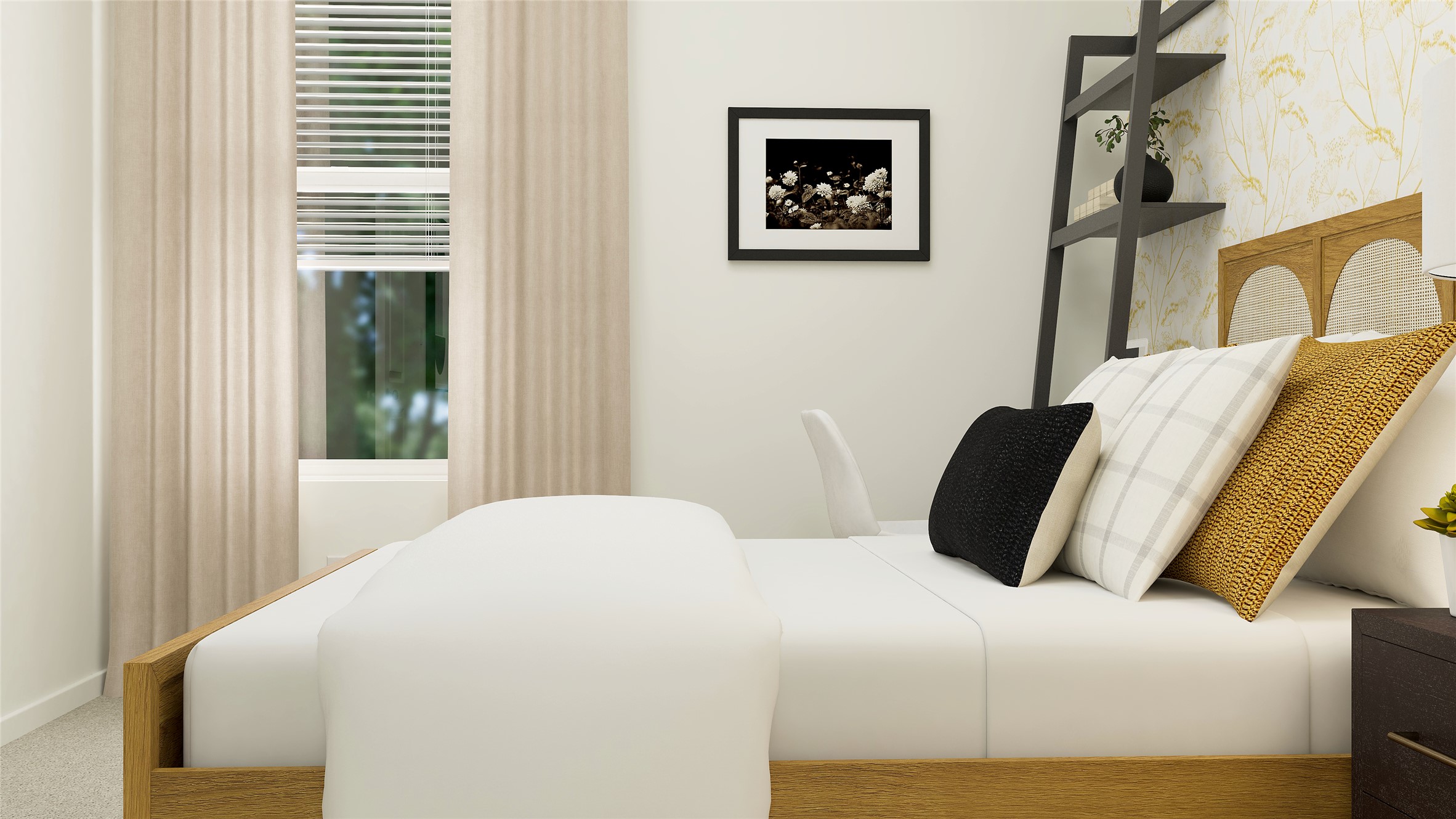 13304 Trumpet Creeper Drive Elgin, TX 78621 - Photo 8 of 28 a bedroom with a bed and a painting on the wall