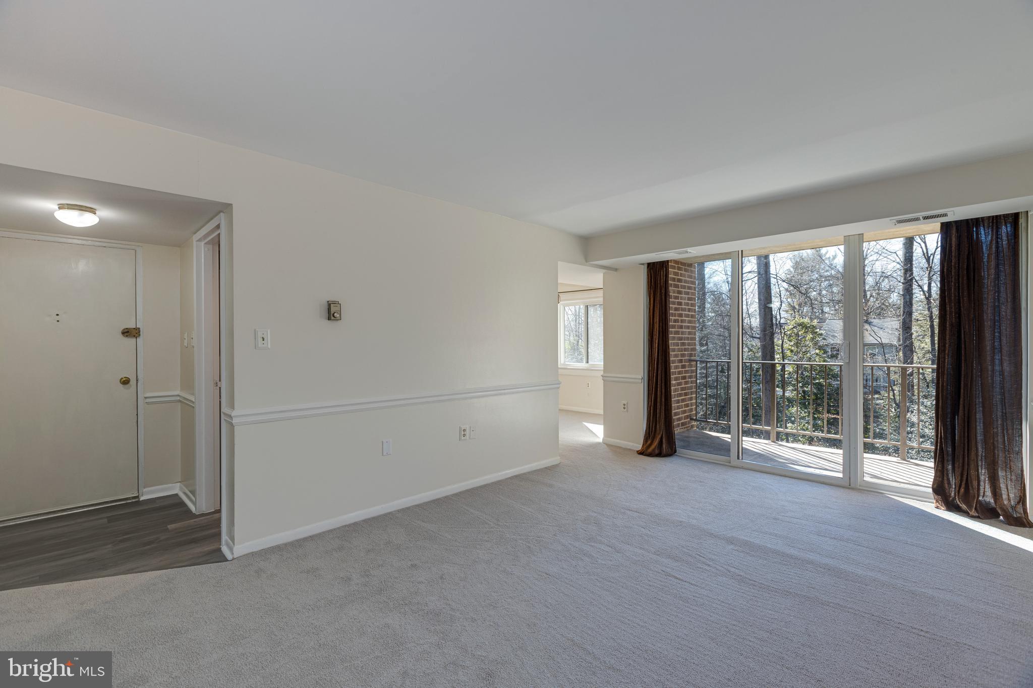 1536 Northgate Square, Unit 12A Reston, VA 20190 - Photo 13 of 30 Living Rm w/Newer Glass Door to Balcony