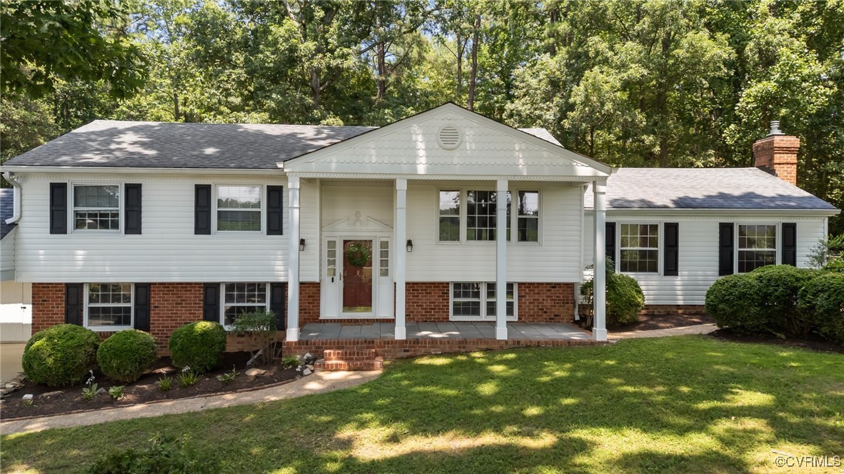 Front View with Large Porch