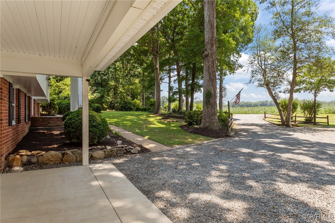 4116 Spring Run Road Mechanicsville, VA 23116 - Photo 31 of 45 Lovely View from Carport with Driveway
