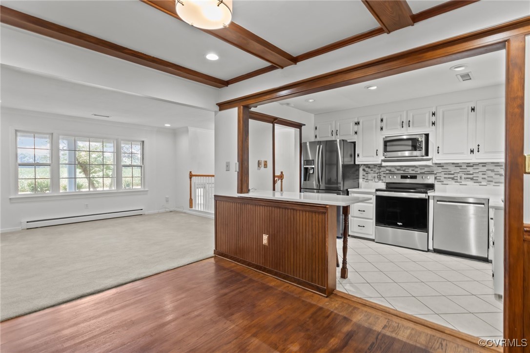 View from Dining Rm into Kitchen