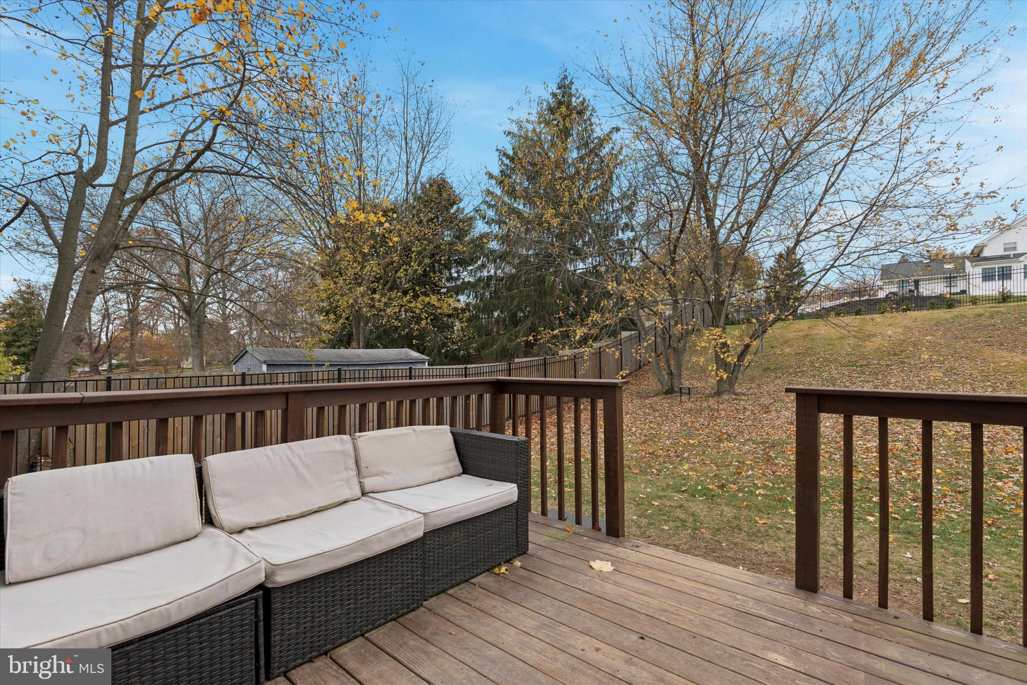 3023 Eisenhower Road Norristown, PA 19403 - Photo 20 of 22 a balcony with wooden floor and furniture