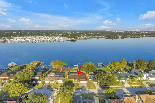 an aerial view of a city