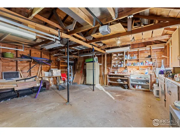 a view of a storage room