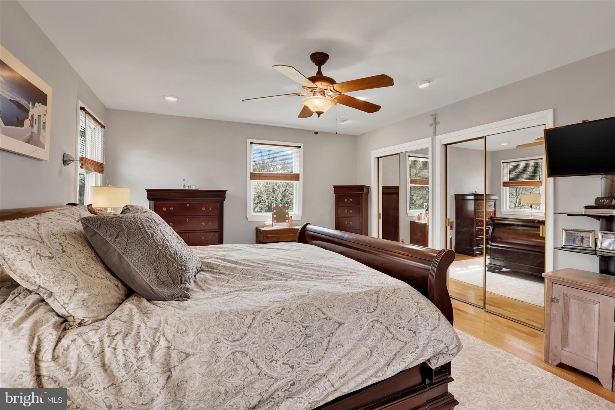 414 Trend Road Yardley, PA 19067 - Photo 22 of 57 a bedroom with a large bed and flat screen tv