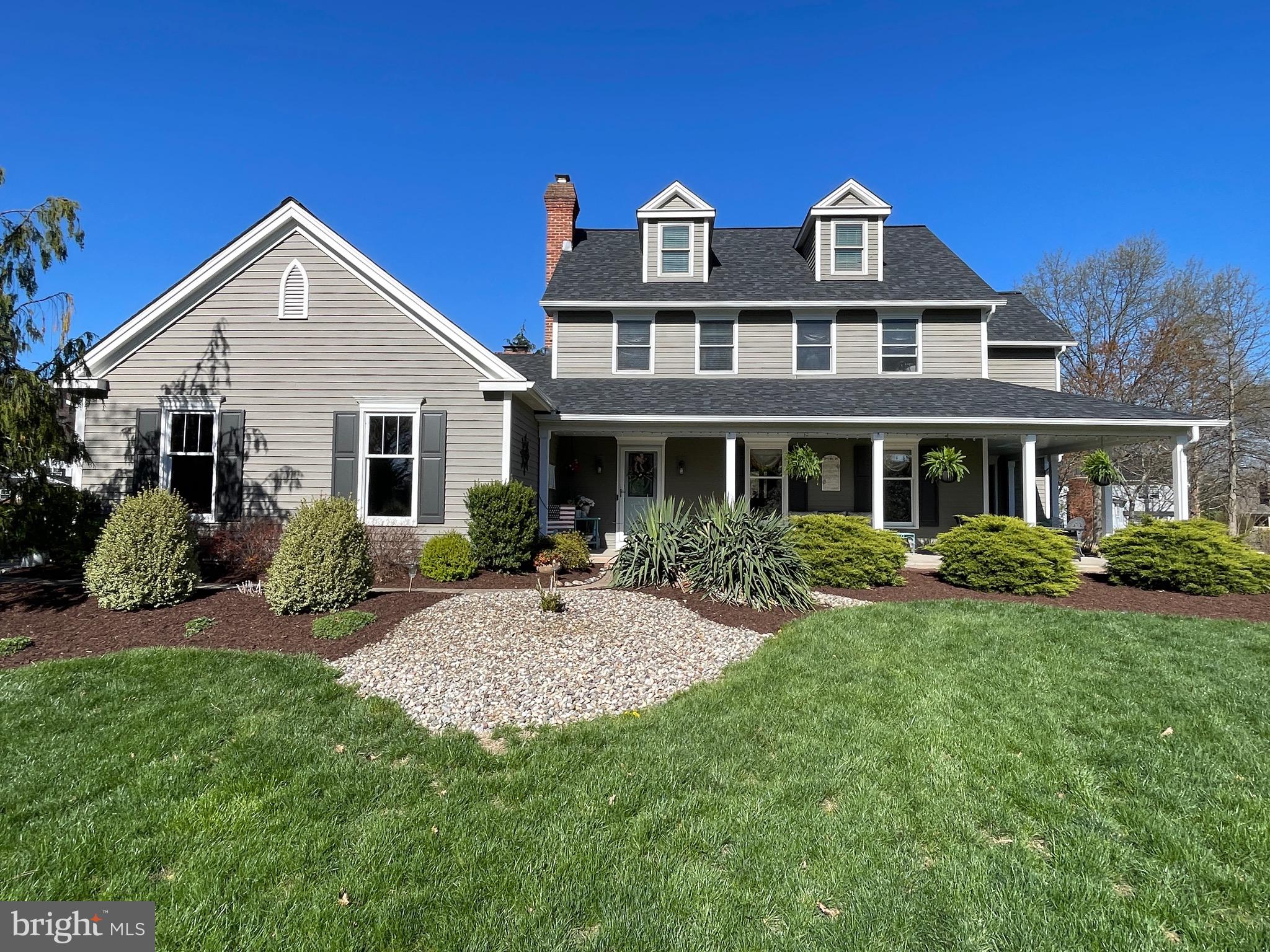 414 Trend Road Yardley, PA 19067 - Photo 36 of 57 a front view of a house with yard and green space