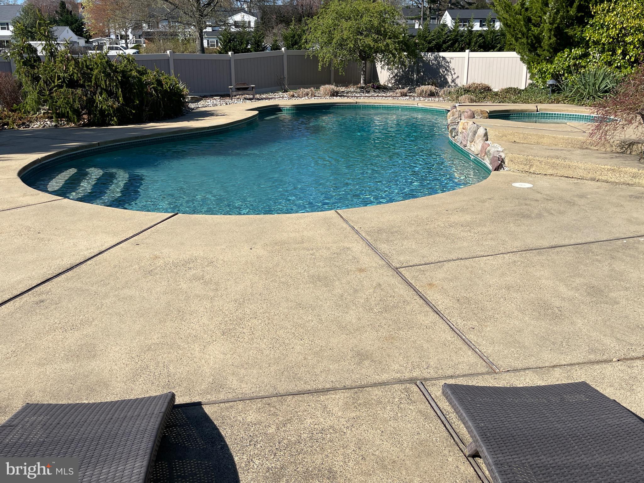 414 Trend Road Yardley, PA 19067 - Photo 45 of 57 a view of swimming pool from a balcony