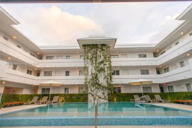 a front view of a building with balcony
