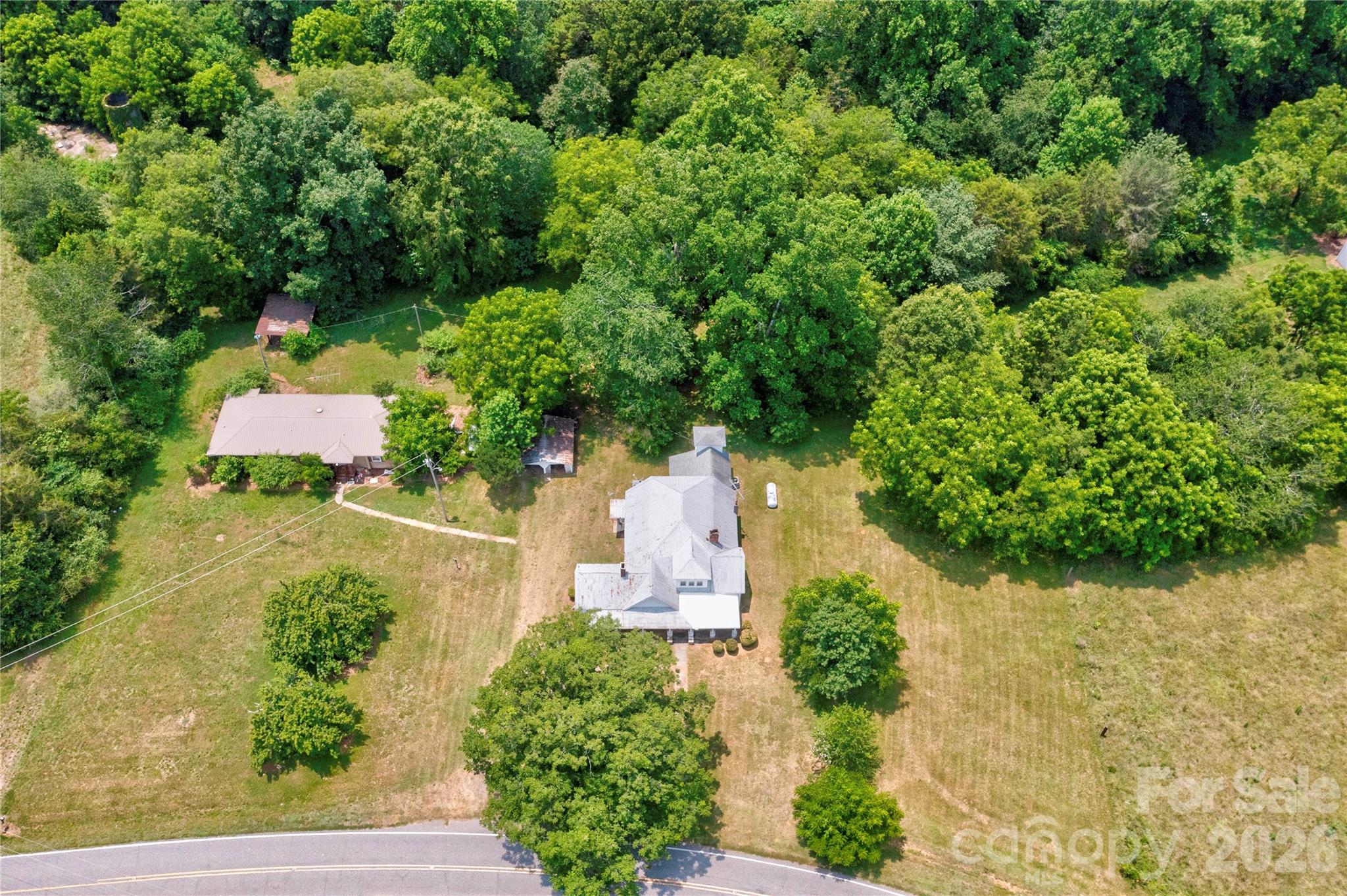 1813 St Marks Church Road Crouse, NC 28033 - Photo 18 of 22 an aerial view of a house with a yard