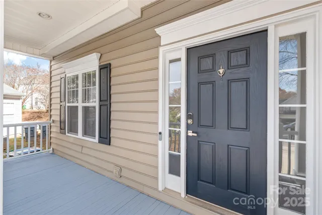 a view of front door