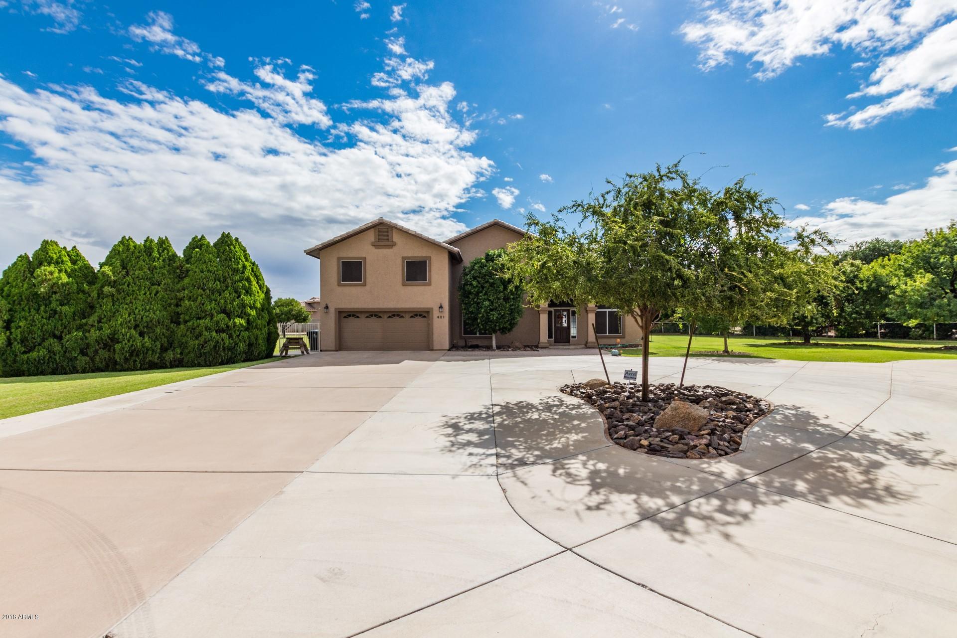 421 West Ray Road Gilbert, AZ 85233 - Photo 4 of 48 FRONT OF HOME/CIRCULAR DRIVEWAY