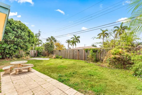 a backyard of a house
