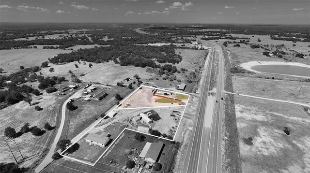 an aerial view of multiple house