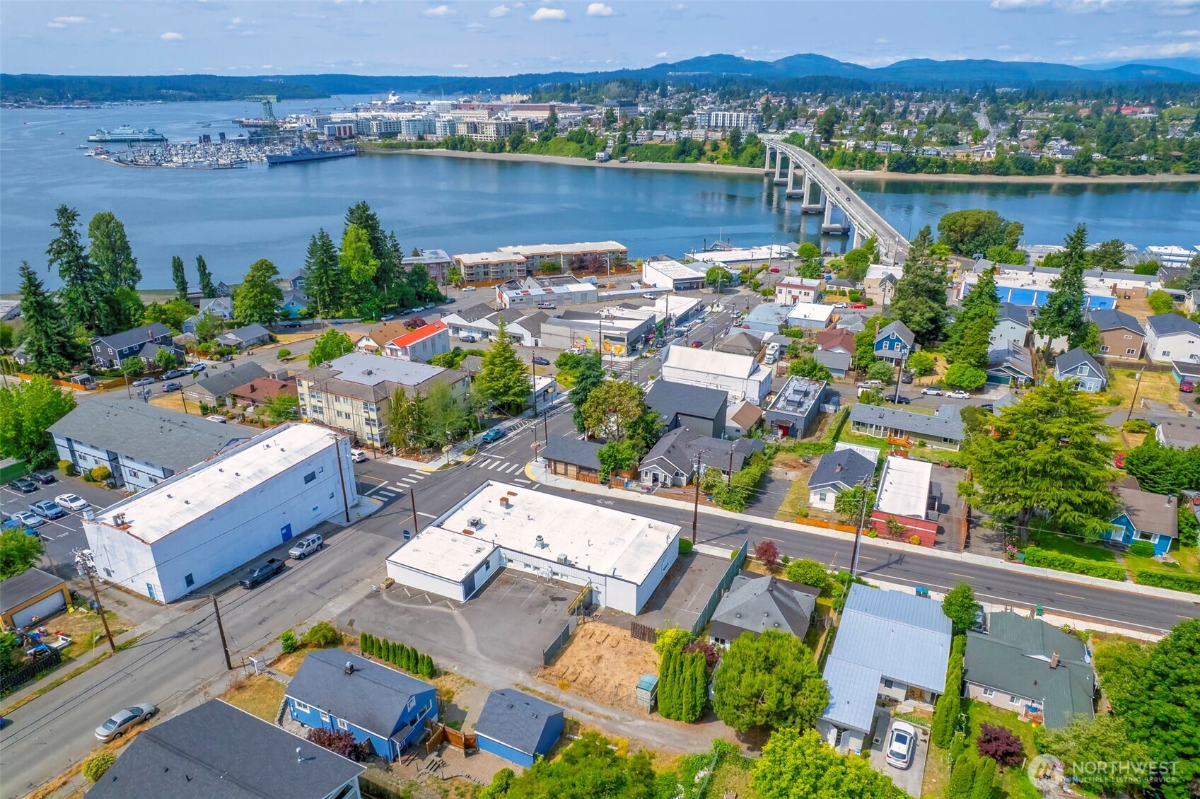 1112 Perry Avenue Bremerton, WA 98310 - Photo 19 of 21 an aerial view of lake and residential houses with outdoor space