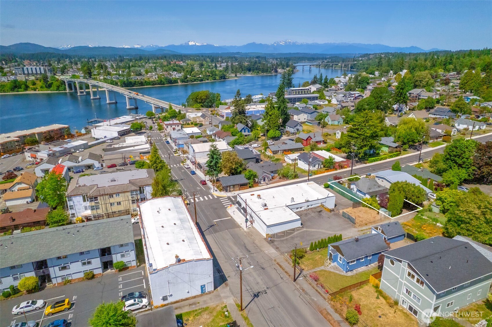 1112 Perry Avenue Bremerton, WA 98310 - Photo 21 of 21 an aerial view of lake and residential houses with outdoor space