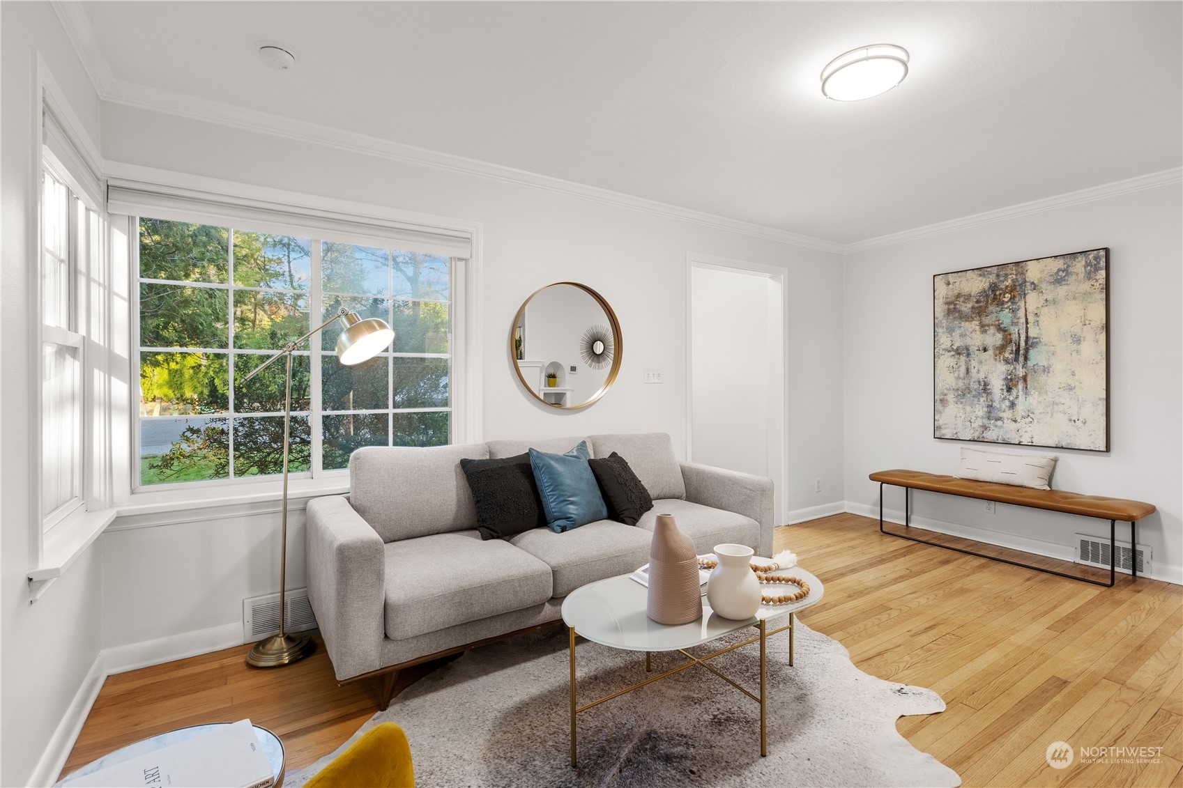 14357 36th Avenue Northeast Seattle, WA 98125 - Photo 5 of 23 a living room with furniture and a large window