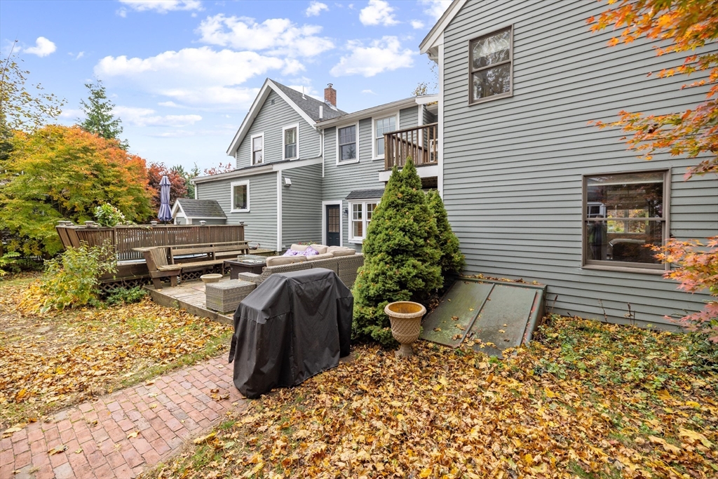 25 Curtis Street Marblehead, MA 01945 - Photo 23 of 28 a view of a terrace with chairs and potted plants