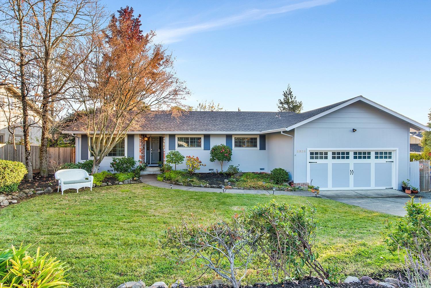 5938 Yerba Buena Road Santa Rosa, CA 95409 - Photo 1 of 1 a view of a house with a yard and sitting area