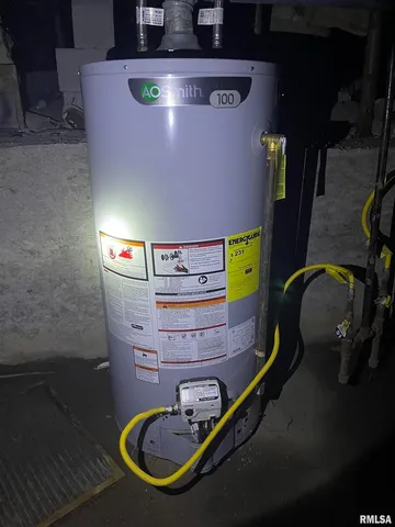 a picture of water heater room