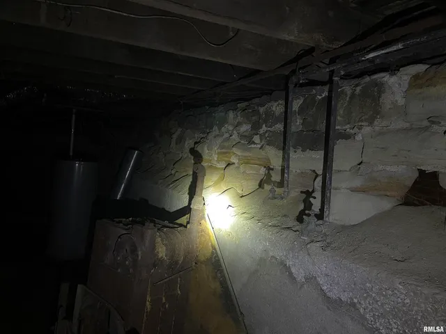 a close view of fireplace