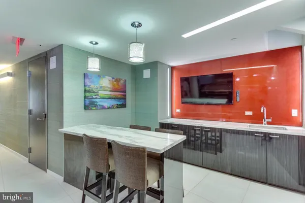 a view of a lobby with living room