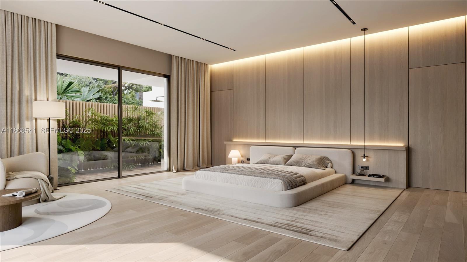 18105 Southwest 158th Street Miami, FL 33187 - Photo 10 of 19 a bedroom with a bed and glass window