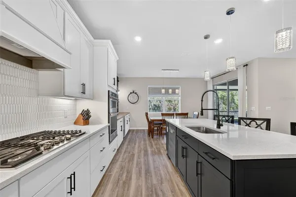 a bedroom with a bed and a cabinets