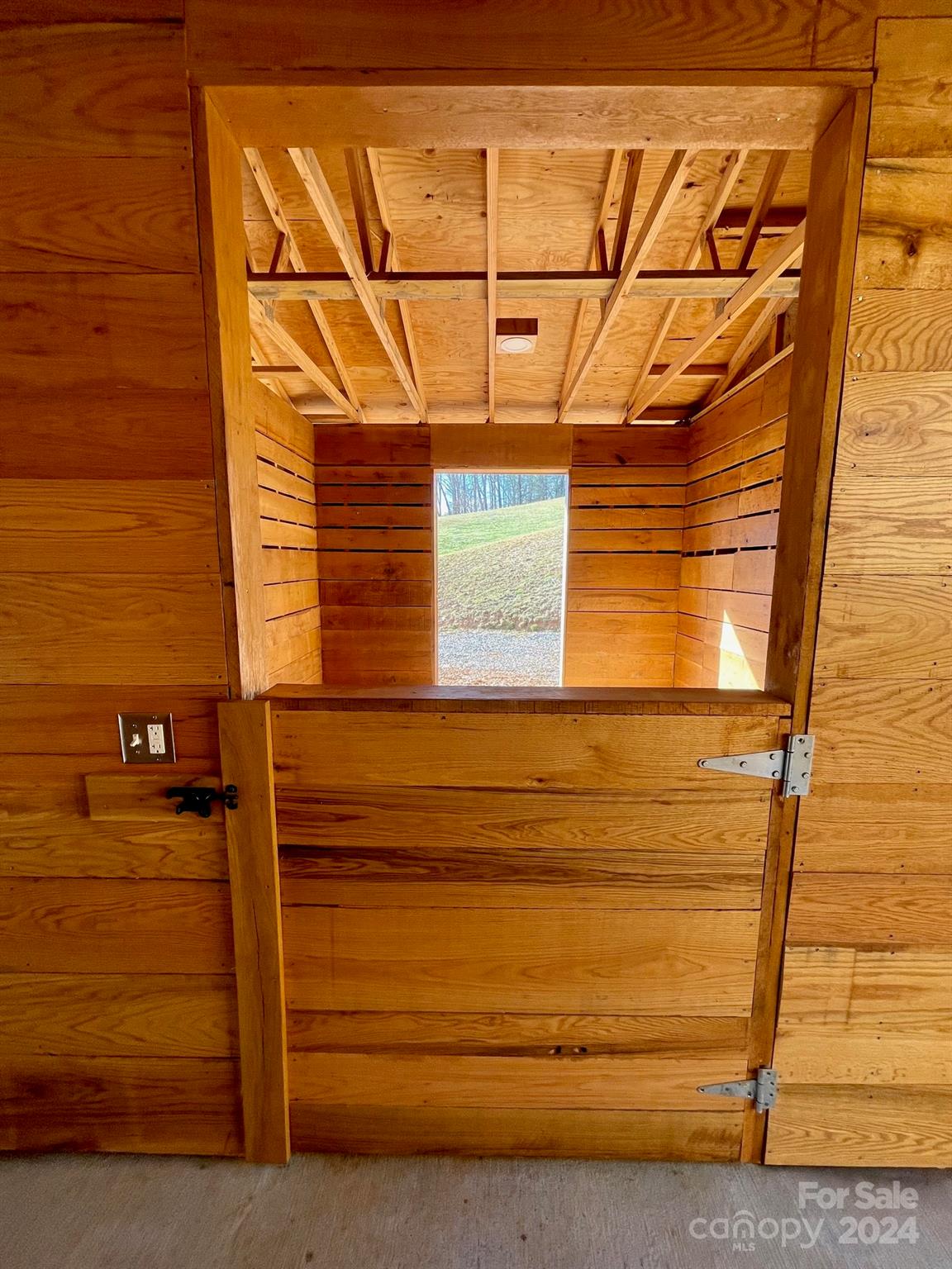 50 Glance Cove Road Clyde, NC 28721 - Photo 13 of 27 a view of a wooden door