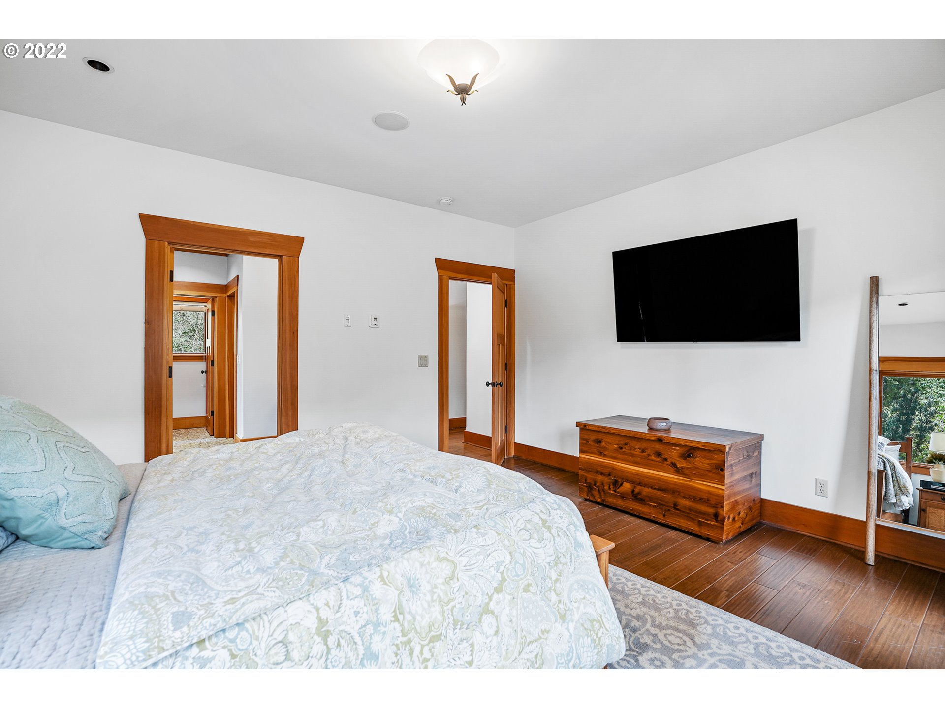 35719 Southeast Lusted Road Boring, OR 97009 - Photo 12 of 32 a bedroom with furniture and a flat screen tv