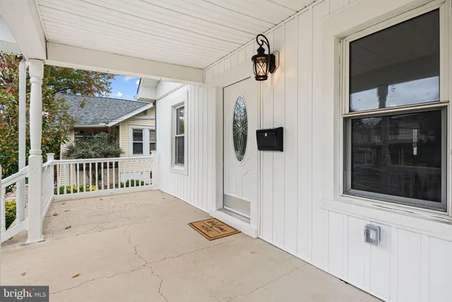 a view of a house with a porch