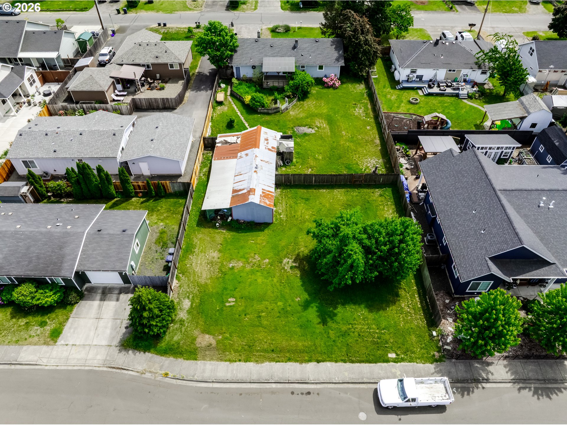 4076 North Street Springfield, OR 97478 - Photo 3 of 21 an aerial view of a house with a garden