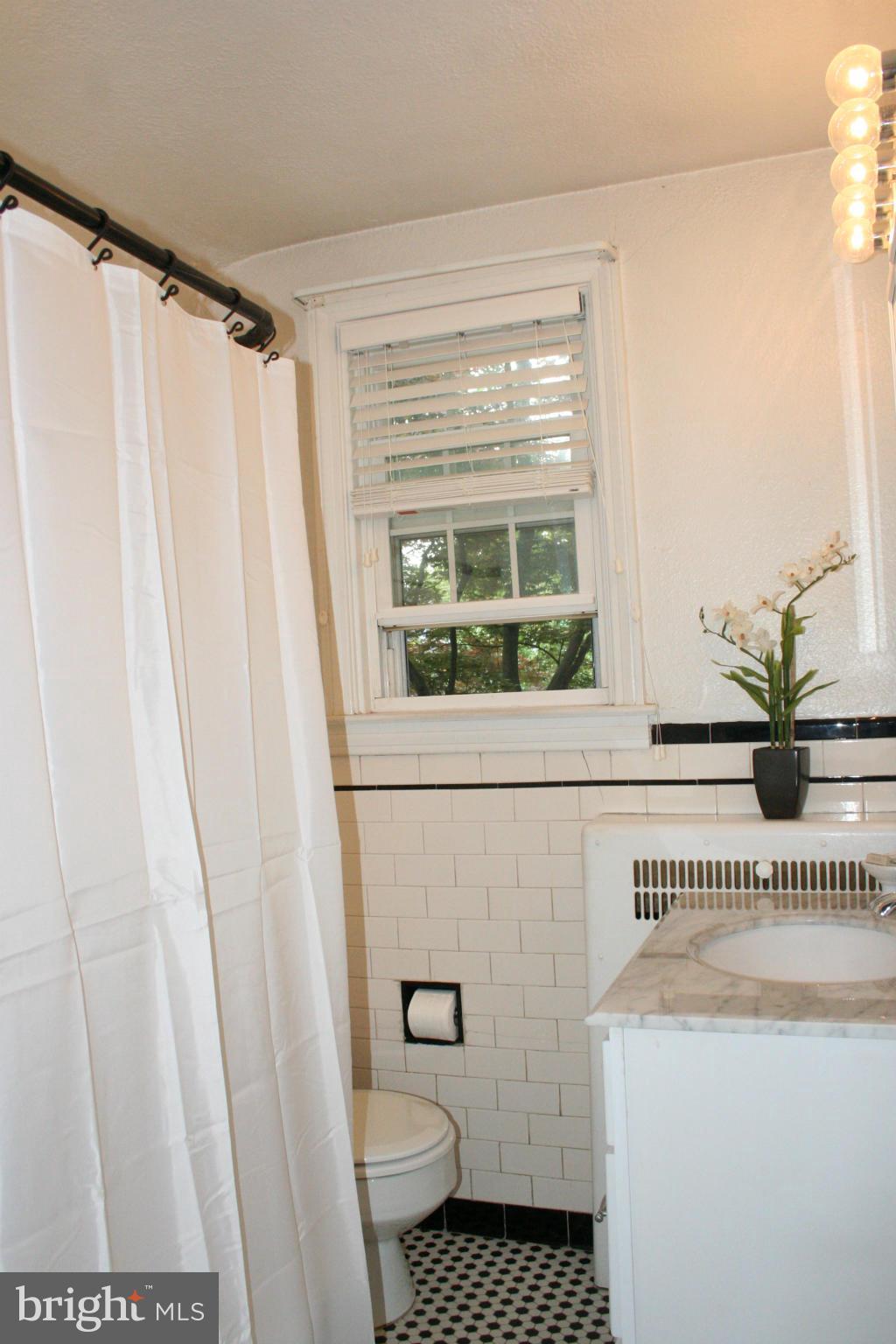 216 Dunkirk Road Baltimore, MD 21212 - Photo 10 of 21 a bathroom with a sink a toilet and a shower