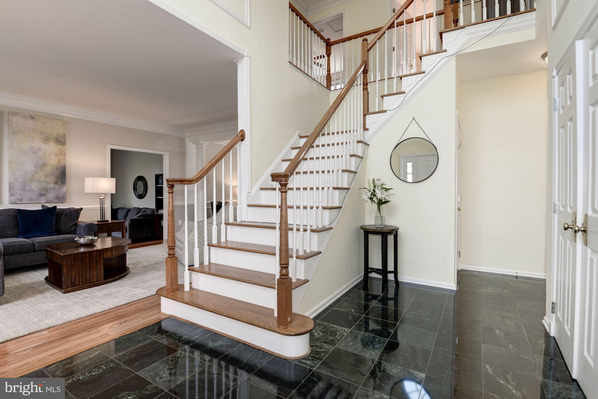 1340 Dasher Lane Reston, VA 20190 - Photo 3 of 59 Front Foyer with Marble Tile