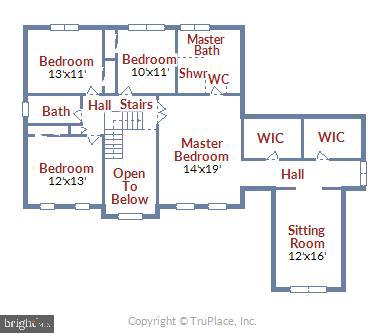 1340 Dasher Lane Reston, VA 20190 - Photo 58 of 59 Upper Level Floorplan