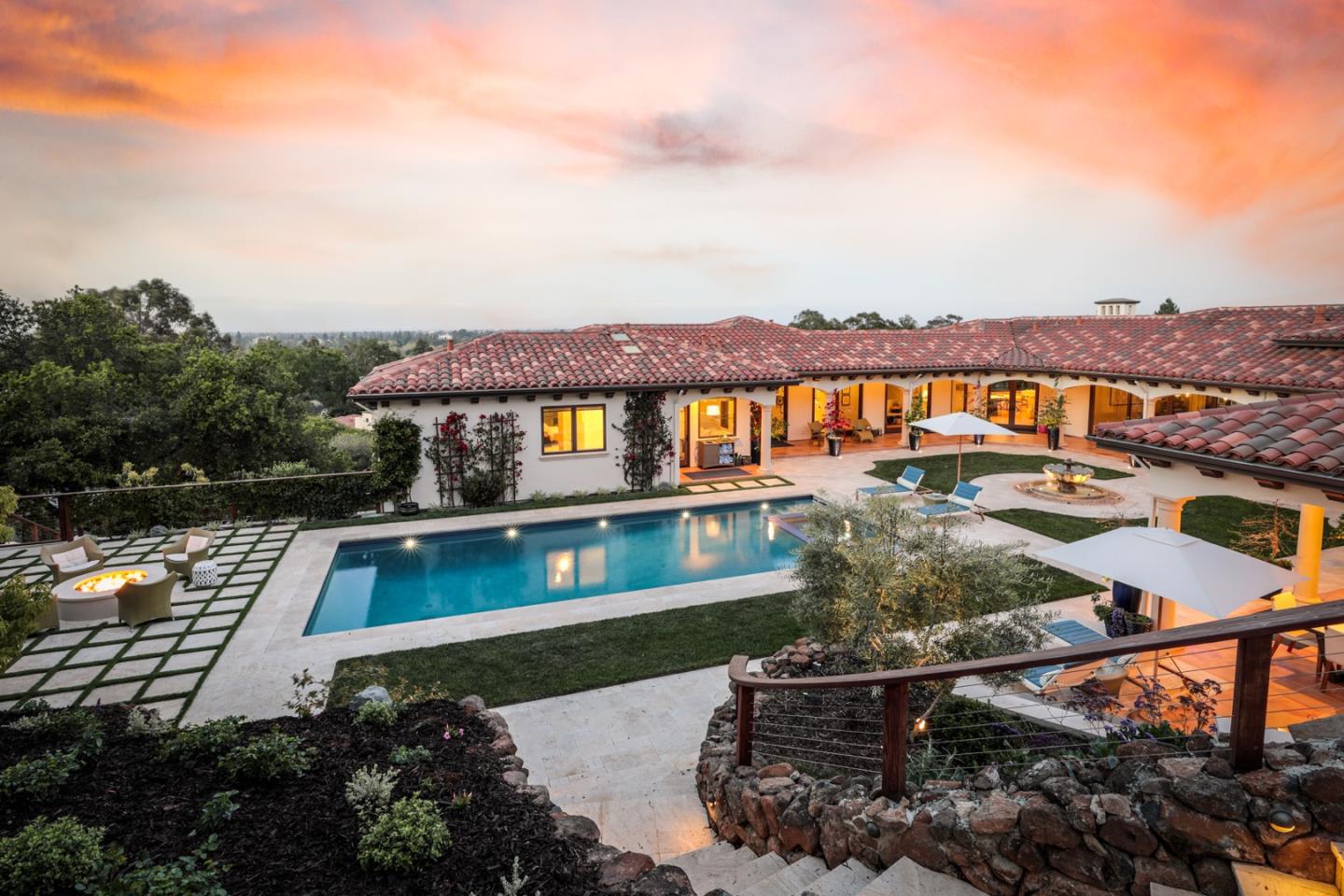 883 Robb Road Palo Alto, CA 94306 - Photo 13 of 33 a view of swimming pool with outdoor seating and plants