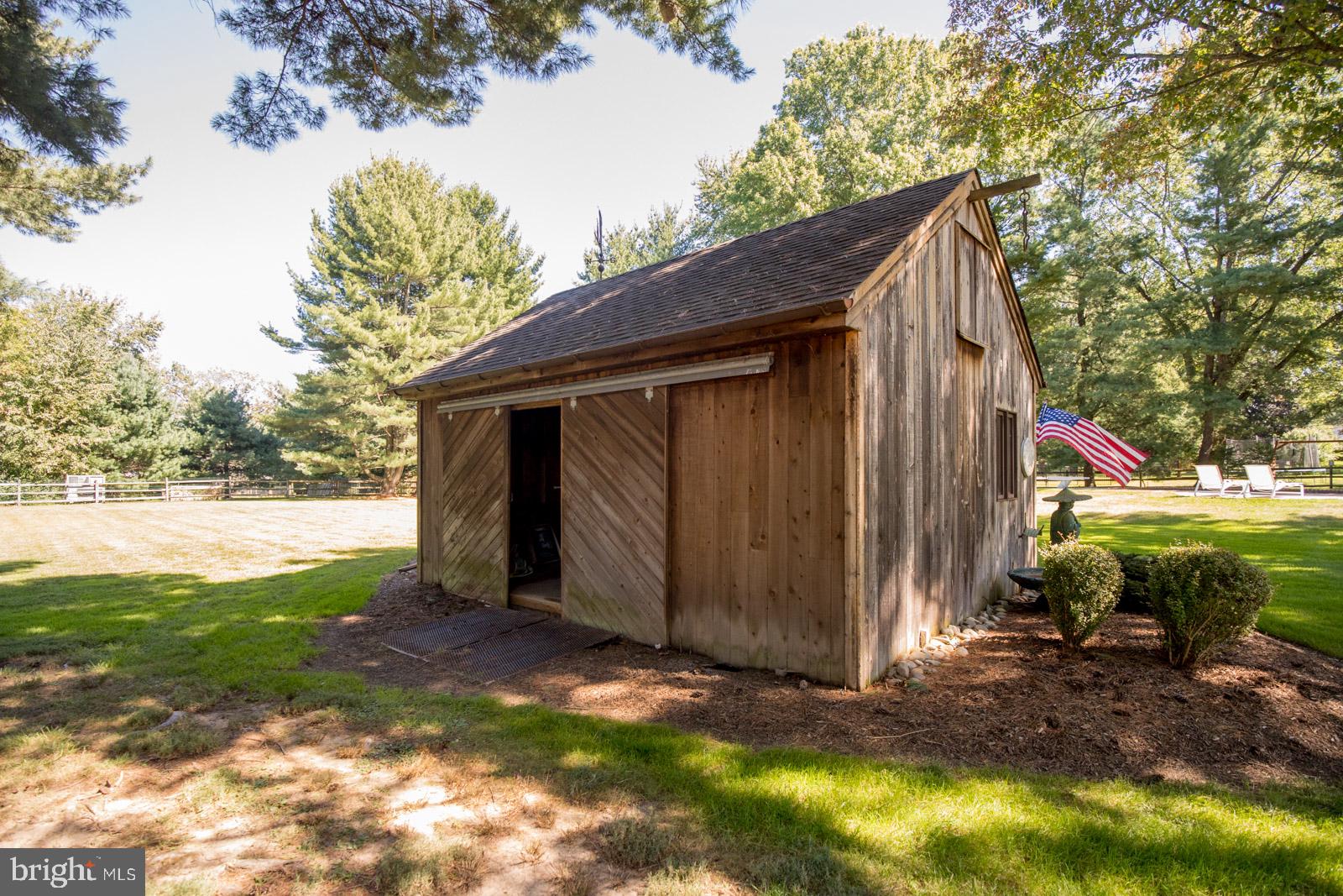 53 Pebble Ridge Road Warrington, PA 18976 - Photo 45 of 48 Back of Shed has Mower access doors