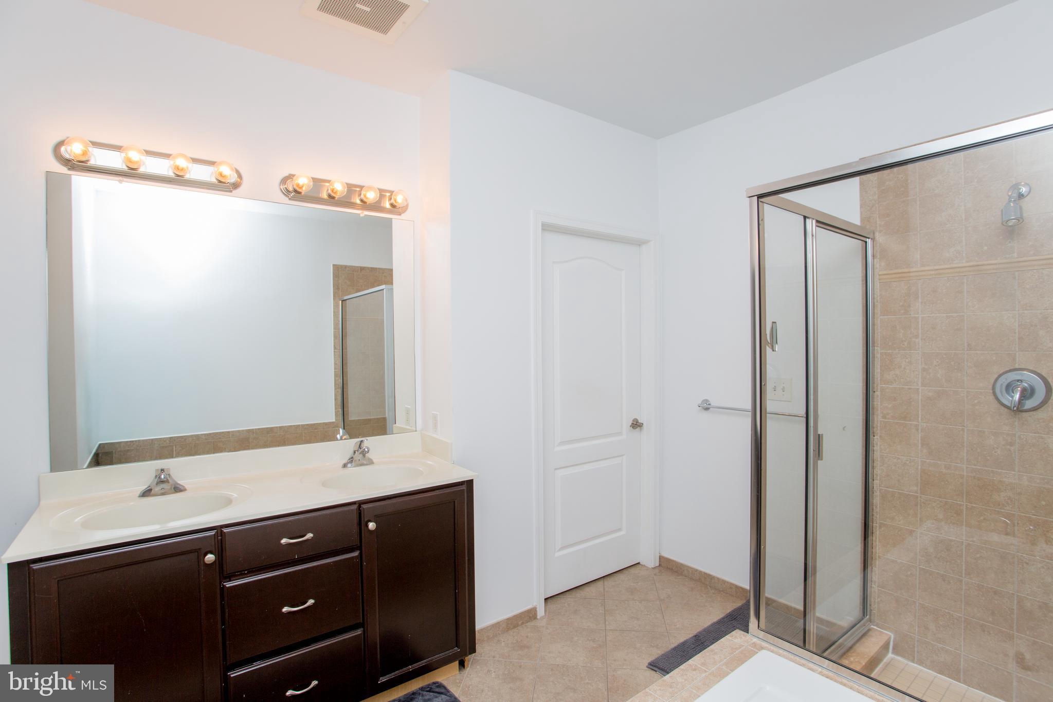 523 Carson Terrace Huntingdon Valley, PA 19006 - Photo 51 of 55 a bathroom with a sink mirror and a shower