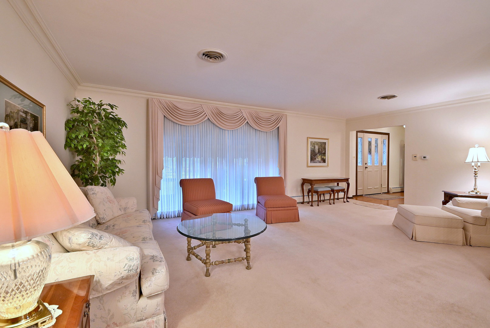 7976 Clarendon Hills Road Willowbrook, IL 60527 - Photo 5 of 41 a living room with furniture and a potted plant
