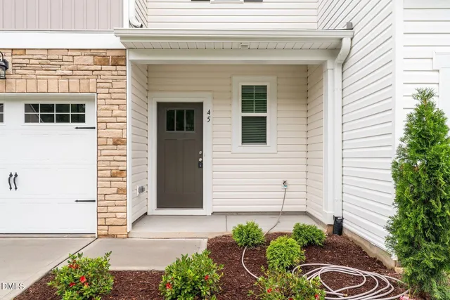 a front view of a house