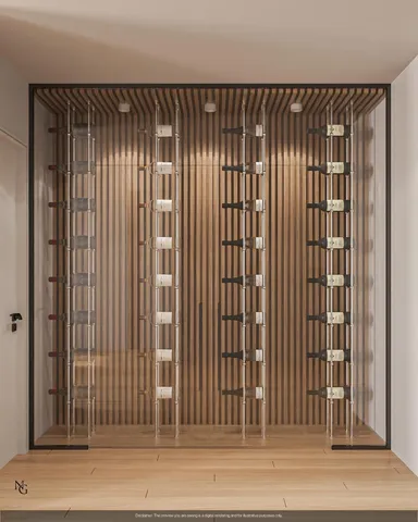 an entryway with a door