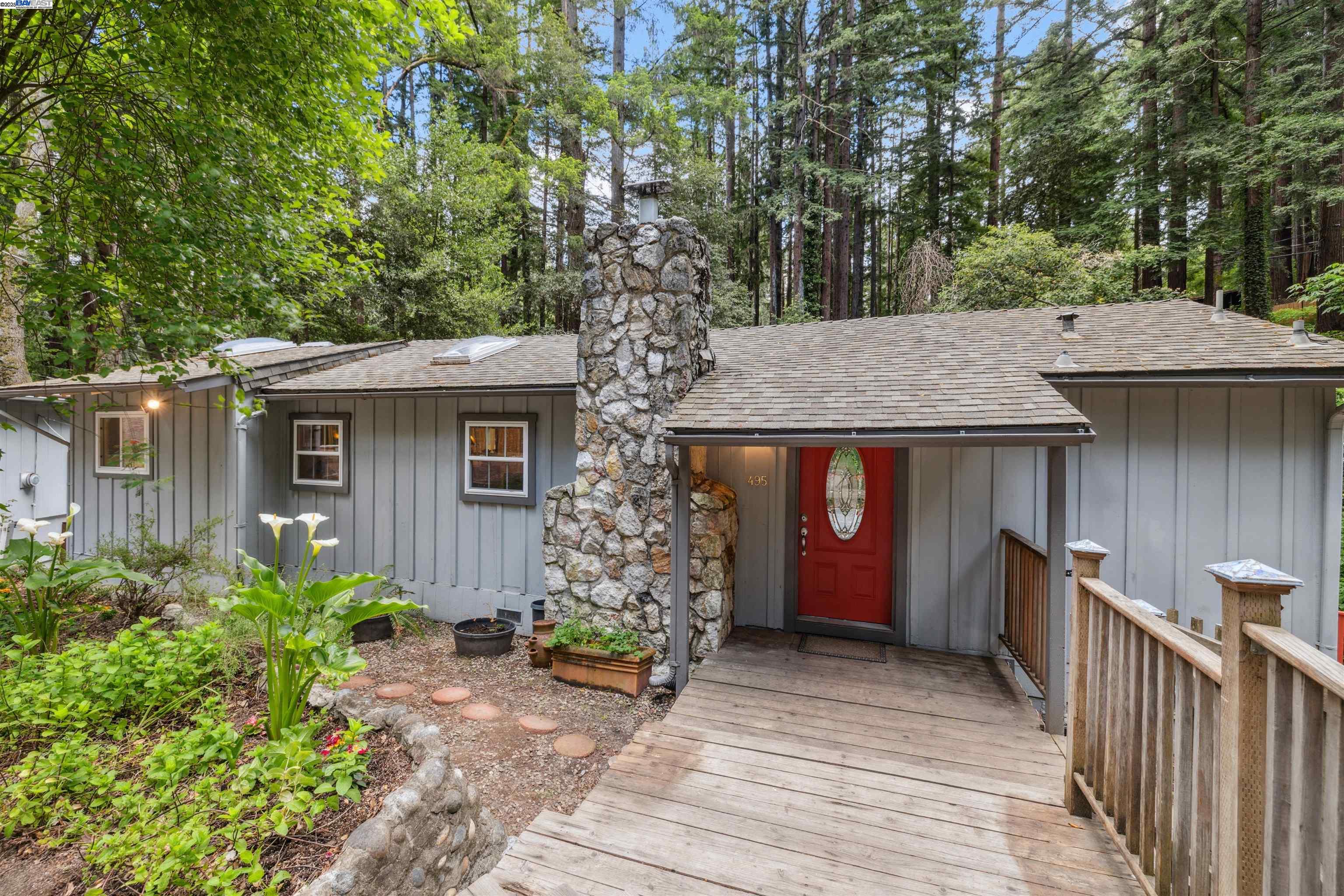 front view of a house with a porch