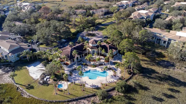 a bird view of house