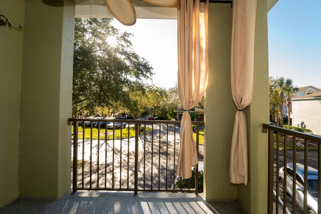 a view of balcony and window