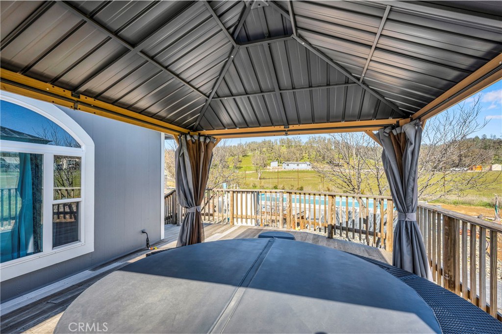 17432 Sendero Way Lower Lake, CA 95457 - Photo 35 of 65 a view of a balcony with wooden floor