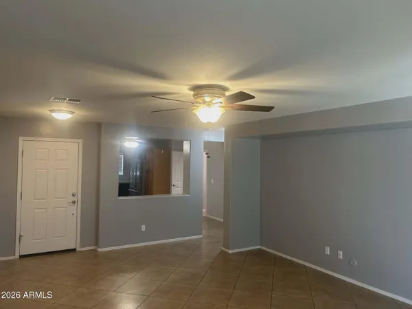 a view of a livingroom with a bathroom