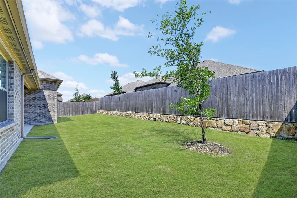 136 Gleeson Drive Red Oak, TX 75154 - Photo 24 of 40 a view of a backyard with a garden