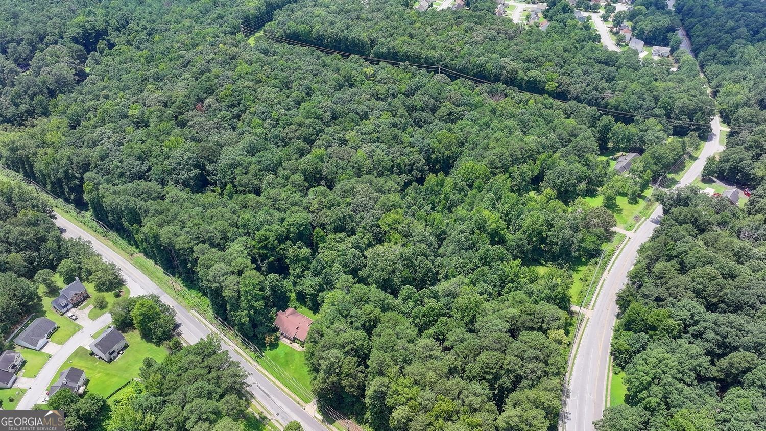 3825 Panthersville Road Ellenwood, GA 30294 - Photo 12 of 15 an aerial view of a house with a yard