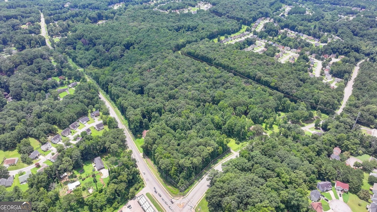 3825 Panthersville Road Ellenwood, GA 30294 - Photo 3 of 15 an aerial view of a house with a yard